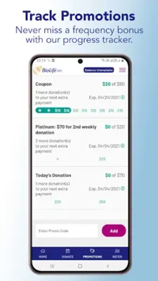 BioLife Plasma Services android App screenshot 2